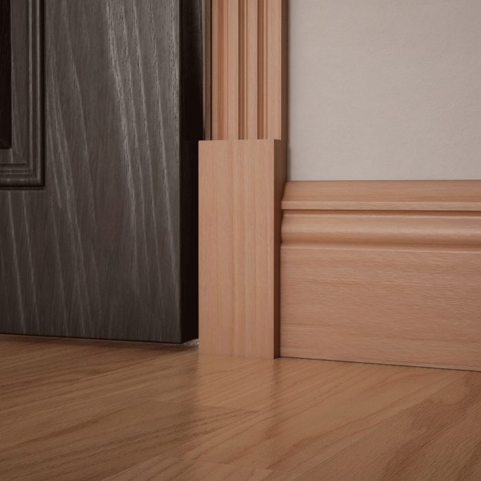 Ekena Millwork 2 1/2"W x 6 1/2"H x 1 1/8"P Americraft Solid Hardwood Stain Grade Smooth Plinth Block with Squared Edge - Image 50