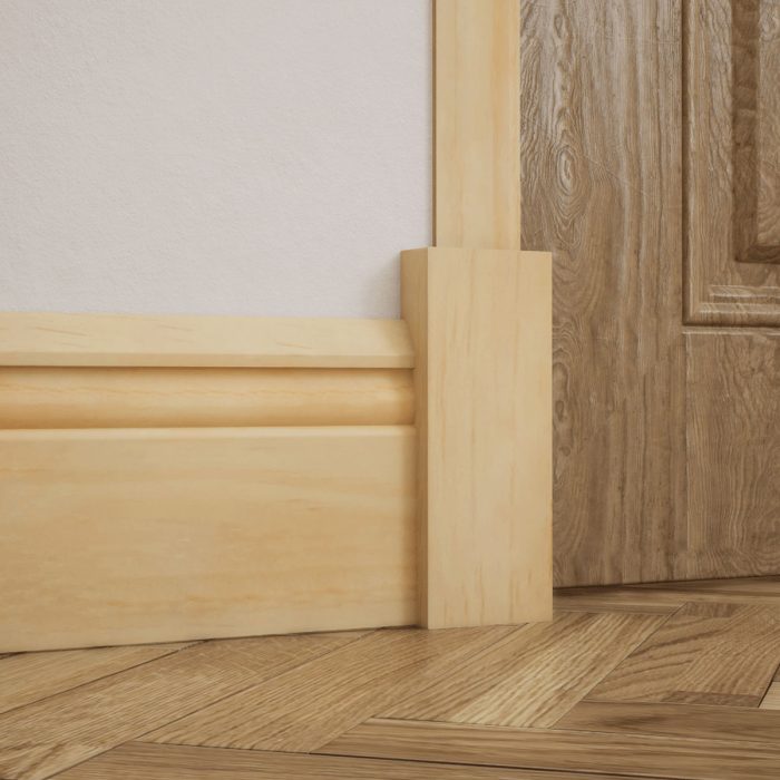 Ekena Millwork 2 1/2"W x 6 1/2"H x 1 1/8"P Americraft Solid Hardwood Stain Grade Smooth Plinth Block with Squared Edge - Image 67