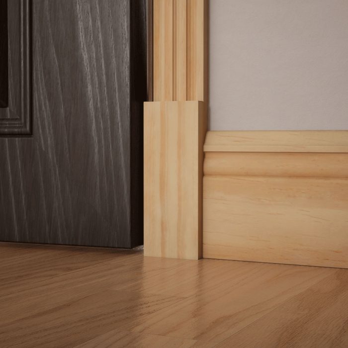 Ekena Millwork 2 1/2"W x 6 1/2"H x 1 1/8"P Americraft Solid Hardwood Stain Grade Smooth Plinth Block with Squared Edge - Image 69