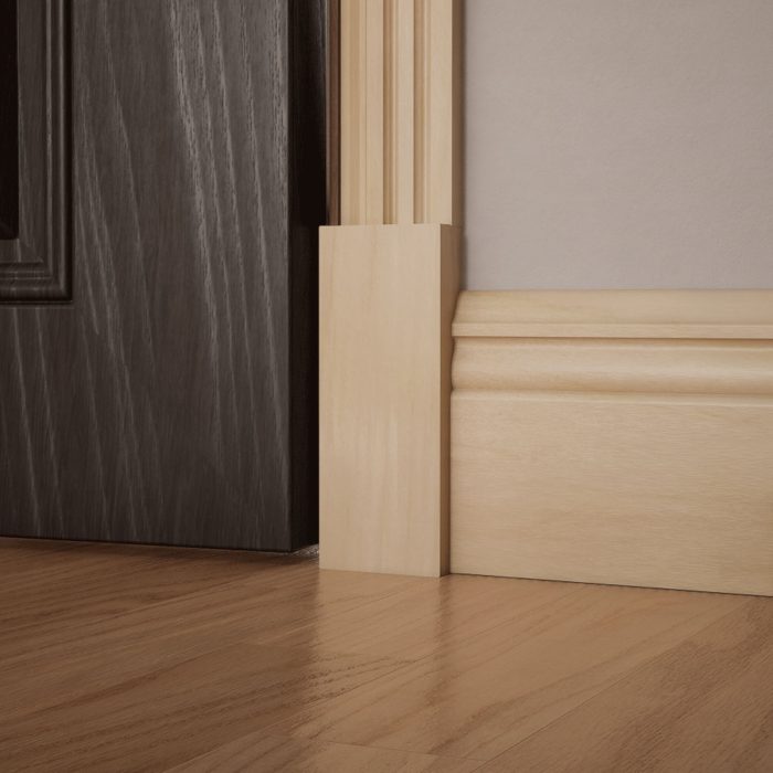 Ekena Millwork 2 1/2"W x 6 1/2"H x 1 1/8"P Americraft Solid Hardwood Stain Grade Smooth Plinth Block with Squared Edge - Image 89