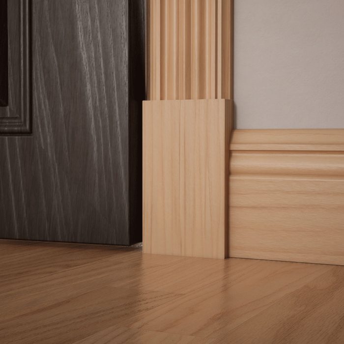 Ekena Millwork 3 3/4"W x 6 1/2"H x 1 1/8"P Americraft Solid Hardwood Stain Grade Smooth Plinth Block with Squared Edge - Image 9