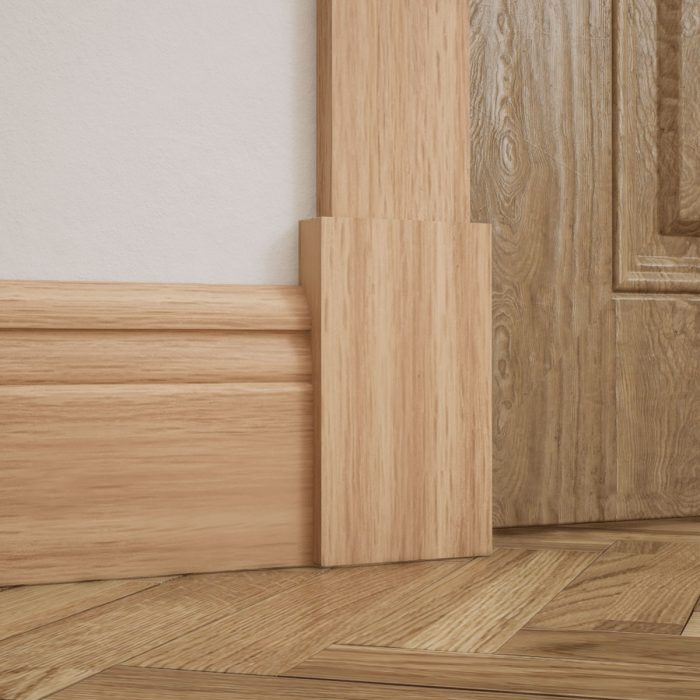 Ekena Millwork 3 3/4"W x 6 1/2"H x 1 1/8"P Americraft Solid Hardwood Stain Grade Smooth Plinth Block with Squared Edge - Image 17