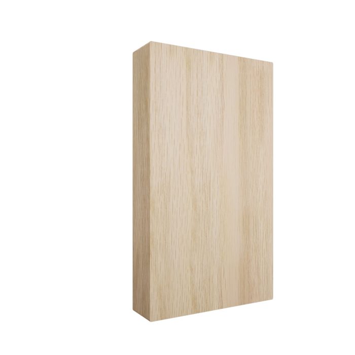 Ekena Millwork 3 3/4"W x 6 1/2"H x 1 1/8"P Americraft Solid Hardwood Stain Grade Smooth Plinth Block with Squared Edge - Image 22