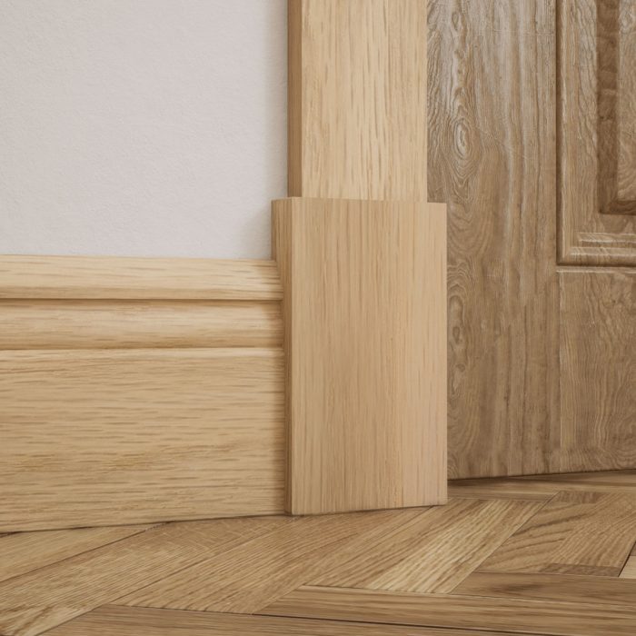 Ekena Millwork 3 3/4"W x 6 1/2"H x 1 1/8"P Americraft Solid Hardwood Stain Grade Smooth Plinth Block with Squared Edge - Image 27