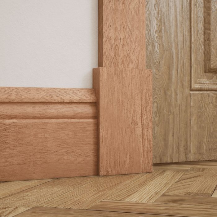 Ekena Millwork 3 3/4"W x 6 1/2"H x 1 1/8"P Americraft Solid Hardwood Stain Grade Smooth Plinth Block with Squared Edge - Image 57