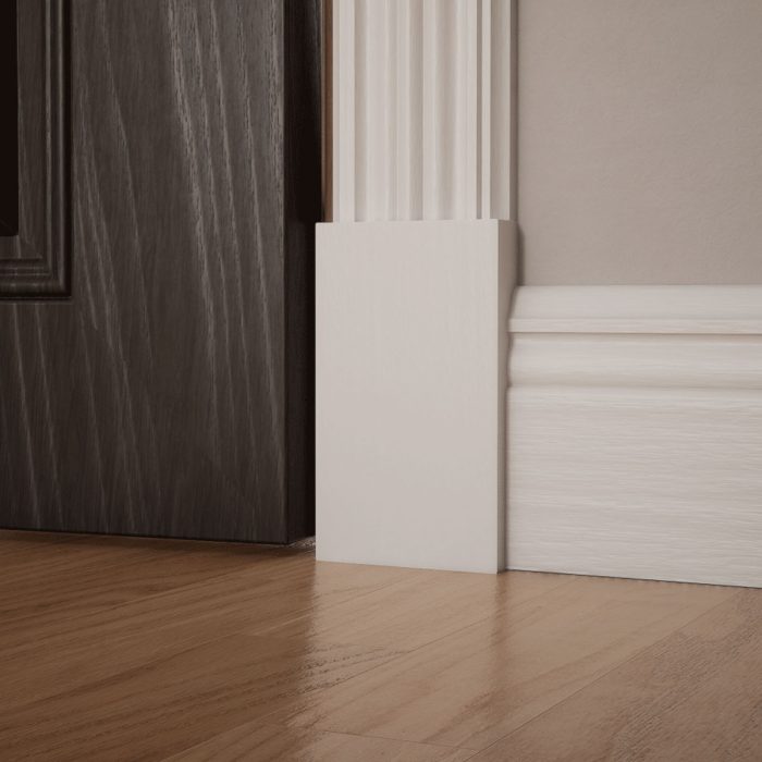 Ekena Millwork 3 3/4"W x 6 1/2"H x 1 1/8"P Americraft Solid Hardwood Stain Grade Smooth Plinth Block with Squared Edge - Image 98