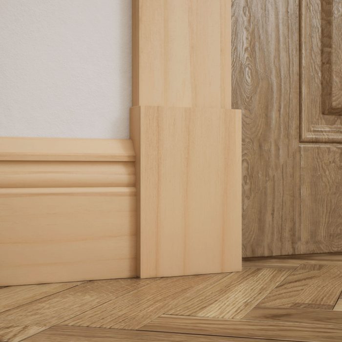 Ekena Millwork 4 1/2"W x 6 1/2"H x 1 1/8"P Americraft Solid Hardwood Stain Grade Smooth Plinth Block with Squared Edge - Image 8
