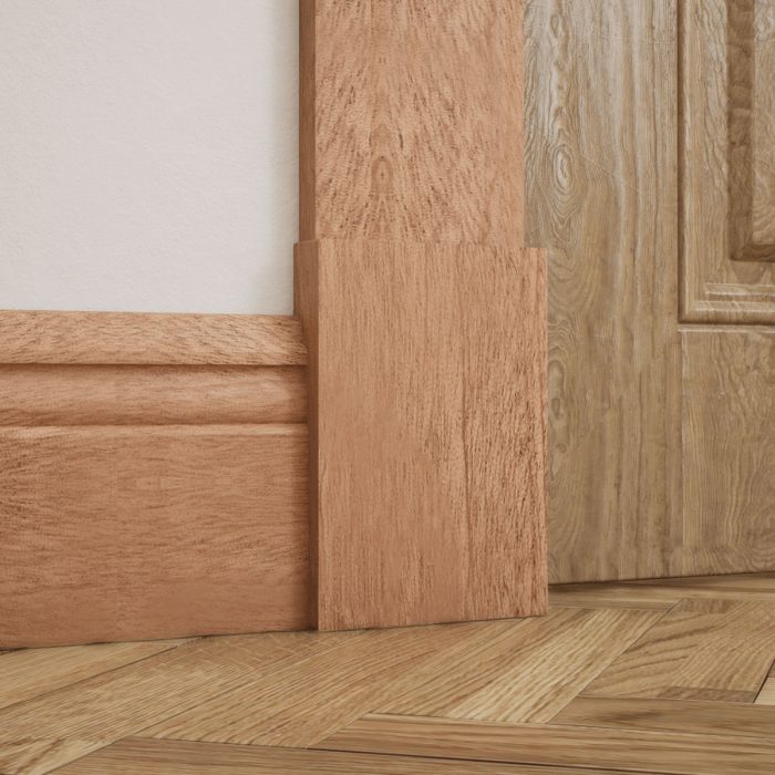 Ekena Millwork 4 1/2"W x 6 1/2"H x 1 1/8"P Americraft Solid Hardwood Stain Grade Smooth Plinth Block with Squared Edge - Image 56