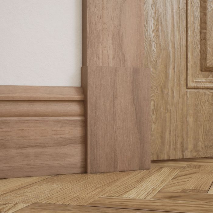 Ekena Millwork 4 1/2"W x 6 1/2"H x 1 1/8"P Americraft Solid Hardwood Stain Grade Smooth Plinth Block with Squared Edge - Image 76
