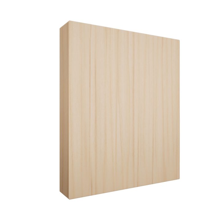 Ekena Millwork 5 1/2″W x 6 1/2″H x 1 1/8″P Americraft Solid Hardwood Stain Grade Smooth Plinth Block with Squared Edge - Image 3