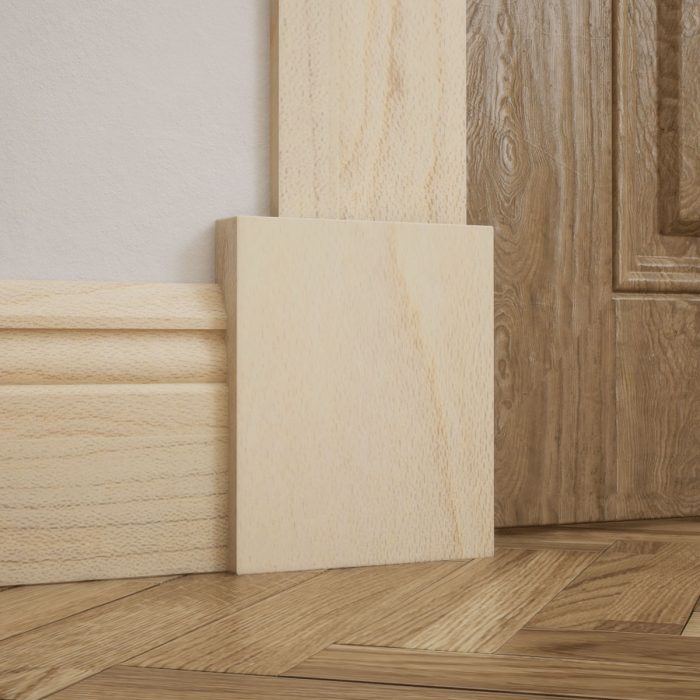 Ekena Millwork 5 1/2″W x 6 1/2″H x 1 1/8″P Americraft Solid Hardwood Stain Grade Smooth Plinth Block with Squared Edge - Image 36