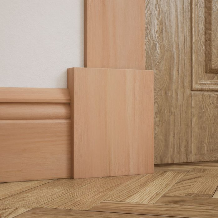 Ekena Millwork 5 1/2″W x 6 1/2″H x 1 1/8″P Americraft Solid Hardwood Stain Grade Smooth Plinth Block with Squared Edge - Image 46