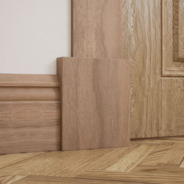 Ekena Millwork 5 1/2″W x 6 1/2″H x 1 1/8″P Americraft Solid Hardwood Stain Grade Smooth Plinth Block with Squared Edge - Image 76
