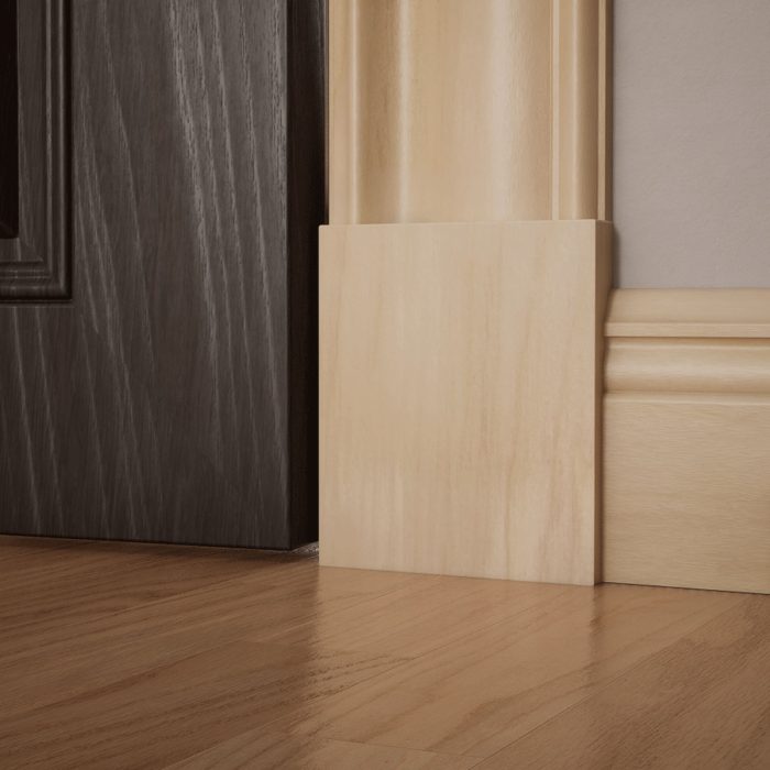 Ekena Millwork 5 1/2″W x 6 1/2″H x 1 1/8″P Americraft Solid Hardwood Stain Grade Smooth Plinth Block with Squared Edge - Image 87