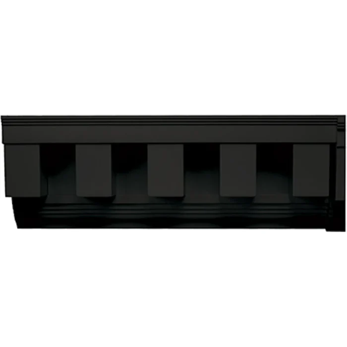 6 13/16"H x 3 1/8"P Square Tooth Dentil Trim, 4' Length, Fade-Resistant Vinyl, (8/pack) - Image 3