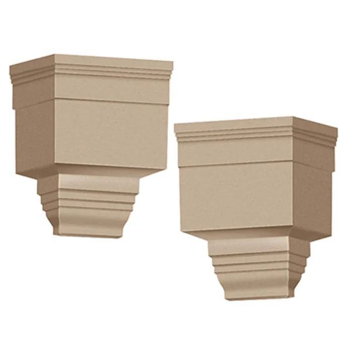 6 5/16"W x 6 15/16"H End Cap Kit, Left and Right Corner Pair, Fade-Resistant Vinyl - Image 5