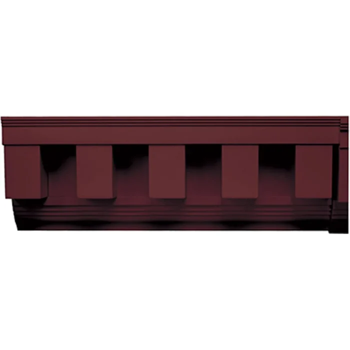 6 13/16"H x 3 1/8"P Square Tooth Dentil Trim, 4' Length, Fade-Resistant Vinyl, (8/pack) - Image 7