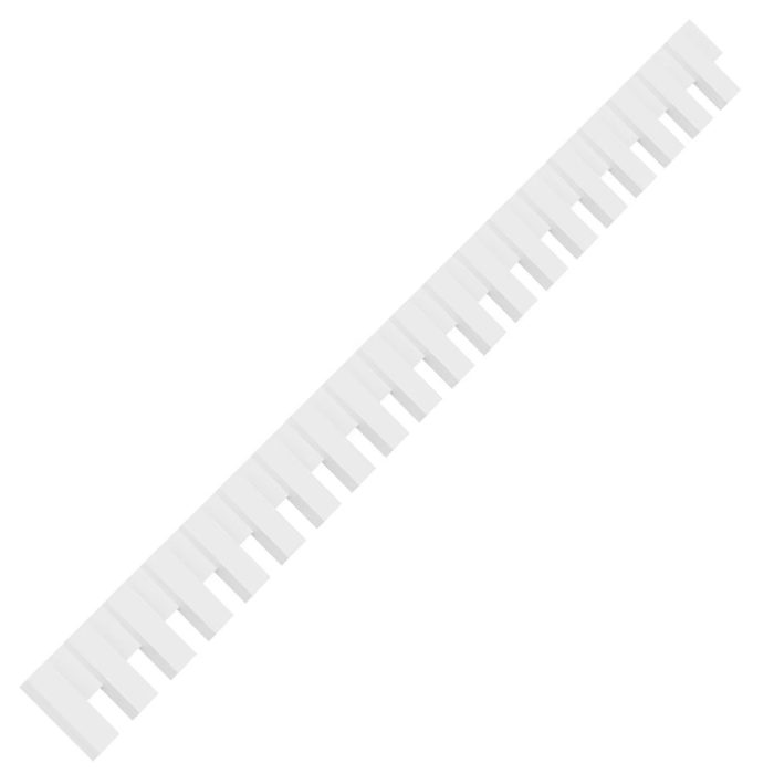 Elizabeth Signature Urethane Dentil Block Trim, Primed Tan