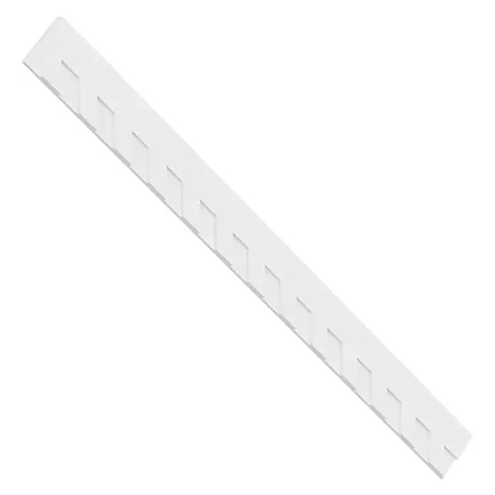 Elizabeth Signature Urethane Dentil Trim w/Backplate, Primed Tan
