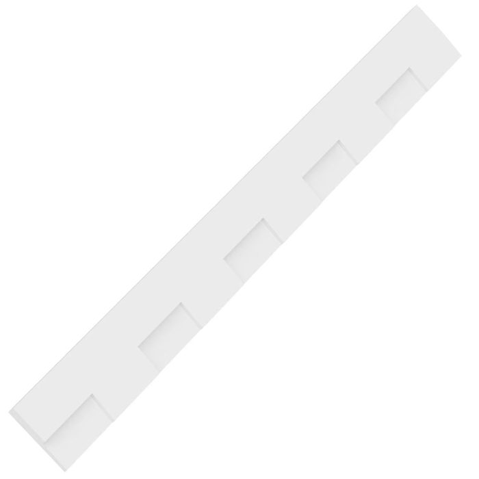 Monroe Signature Urethane Dentil Trim w/Backplate, Primed Tan