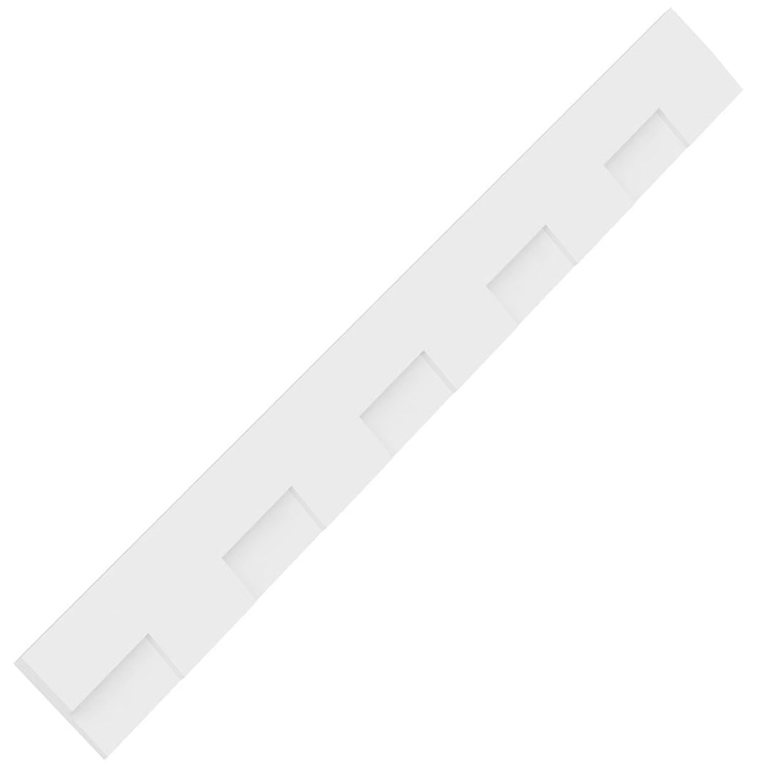 Monroe Signature Urethane Dentil Trim w/Backplate, Primed Tan