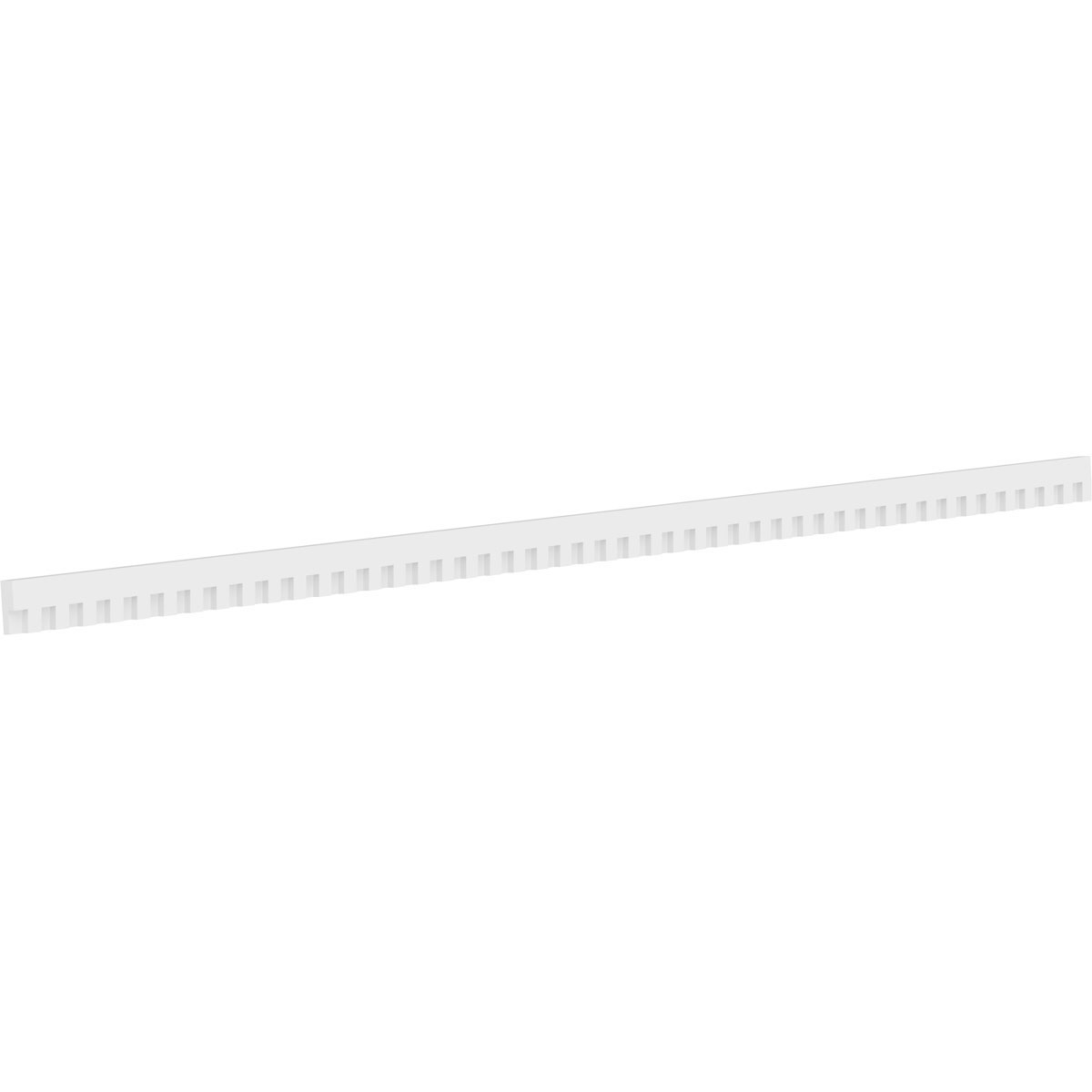 Elizabeth Signature Urethane Dentil Trim w/Backplate, Primed Tan - Image 2