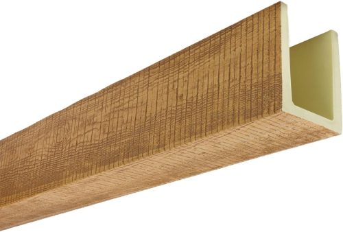 Ekena Heritage Timber Resawn Rip Faux Wood Beam, 3-Sided (U-Beam) - Image 7