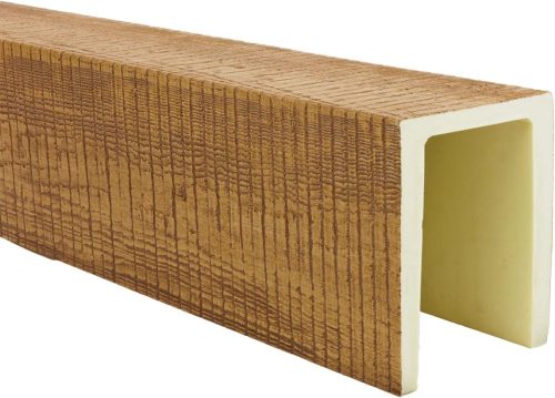 Ekena Heritage Timber Resawn Rip Faux Wood Beam, 3-Sided (U-Beam) - Image 5