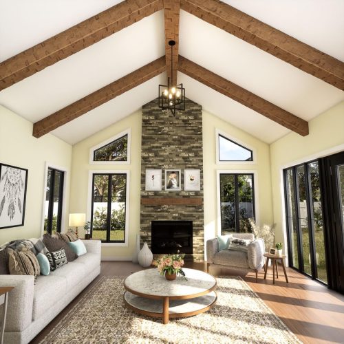 Ekena Heritage Timber Rustic Sawn Faux Wood Beam, 3-Sided (U-Beam) - Image 8