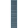Specialty Straight Top Offset Mullion Open Louver w/ Shutter-Lok fasteners & color-matched screws (Pair)
