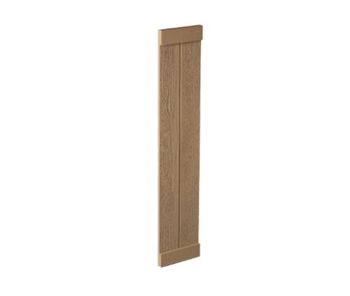 Fypon 12" Board and Batten Shutter - 2 Board , End Batten