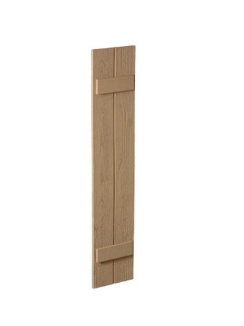 Fypon 12" Board and Batten Shutter - 2 Board , 2 Batten