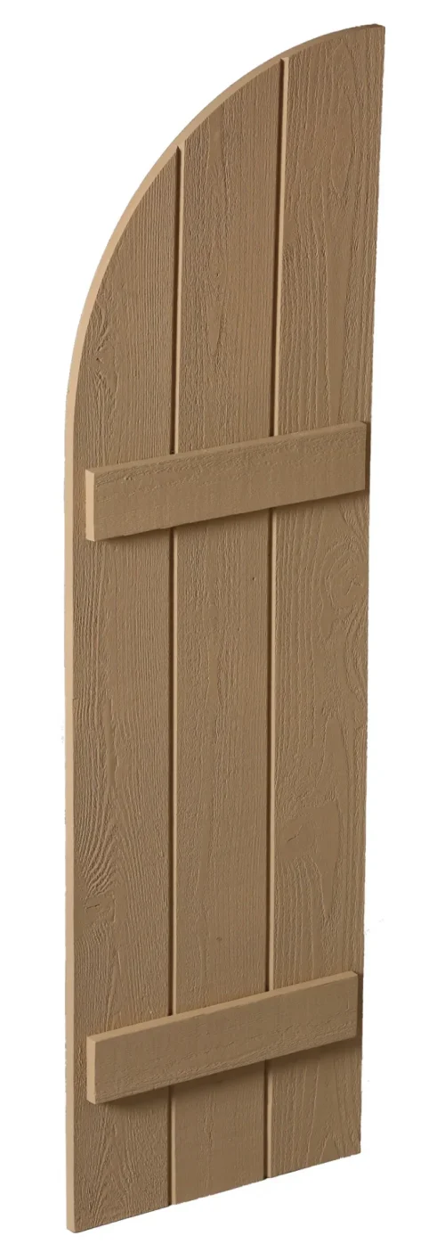 Fypon 14" Board and Batten Shutter - 3 Board , Quarter Round