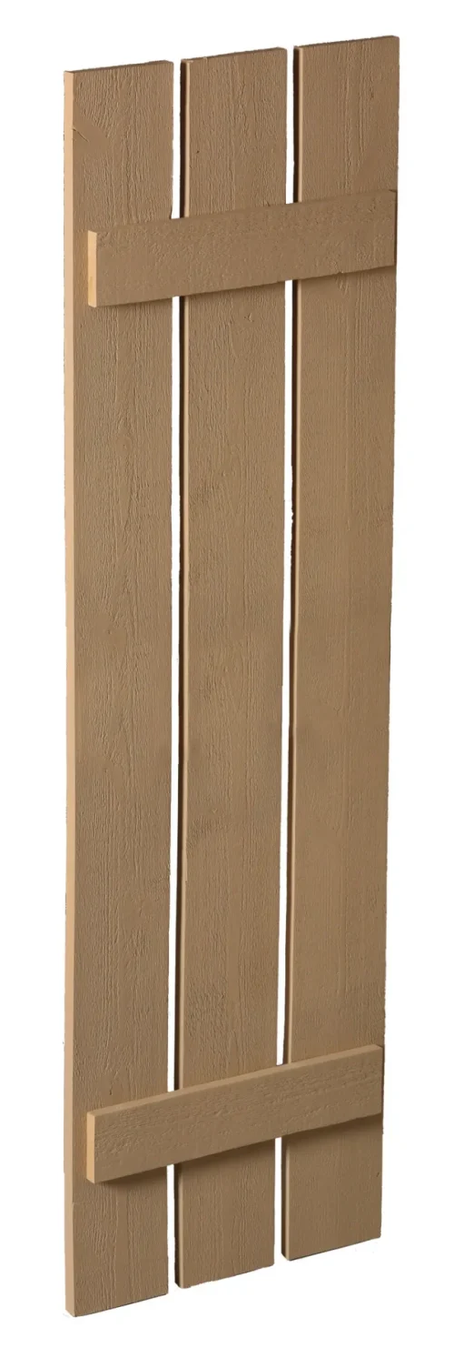 Fypon 18" Plank Shutter - 3 Board, 2 Batten