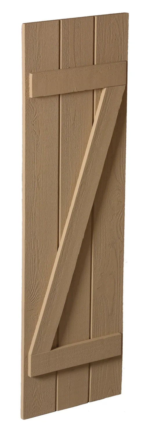 Fypon 14" Board and Batten Shutter - 3 Board , Z Batten