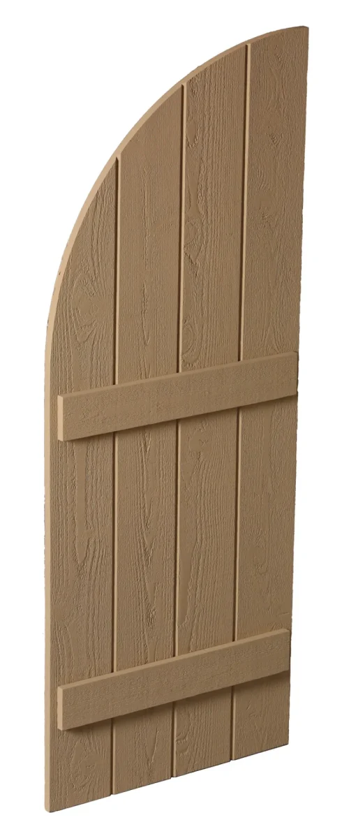 Fypon 24" Board and Batten Shutter - 4 Board, Quarter Round