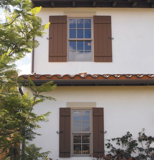 Alternative view of Fypon 24" Plank Shutter - 4 Board, 2 Batten