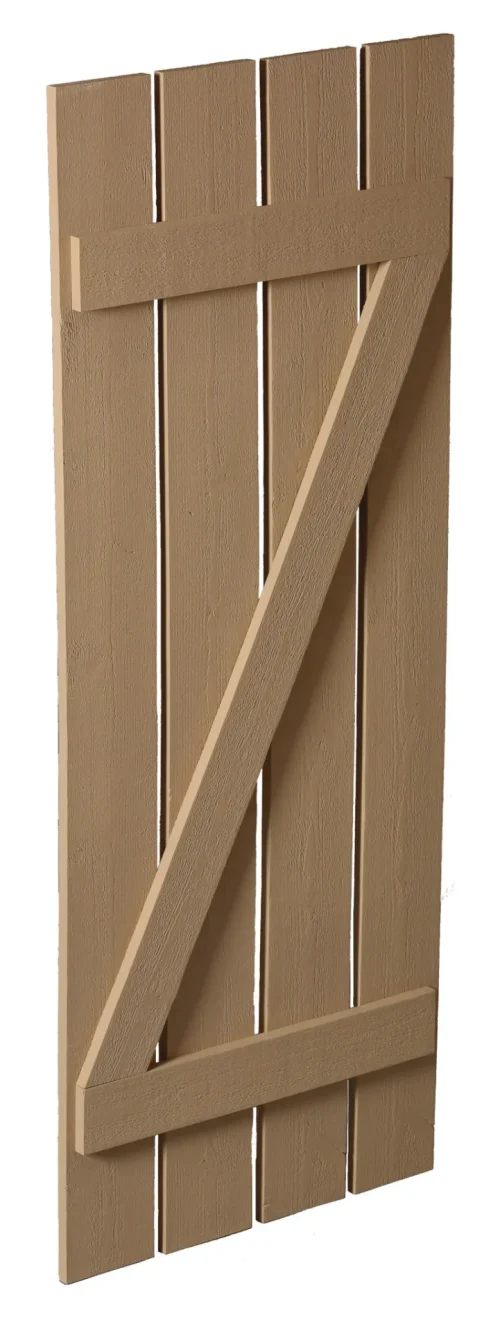 Fypon 24" Plank Shutter - 4 Board, Z Batten