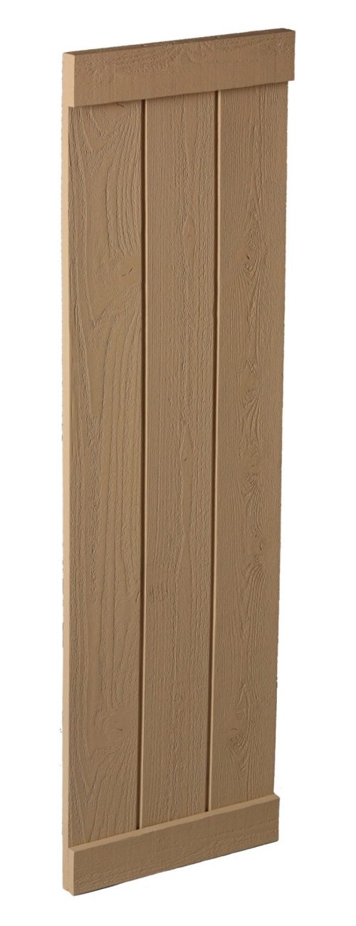 Fypon 18" Board and Batten Shutter - 3 Board , End Batten