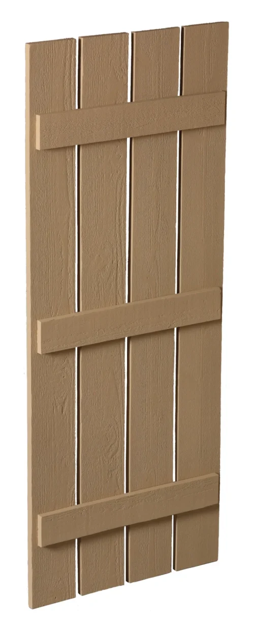 Fypon 24" Plank Shutter - 4 Board, 3 Batten