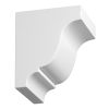Fypon Scroll Smooth Decorative Bracket