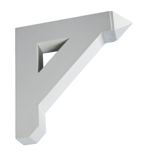 Fypon Smooth Decorative Bracket – 14" Projection x 14" Height x 4" Width