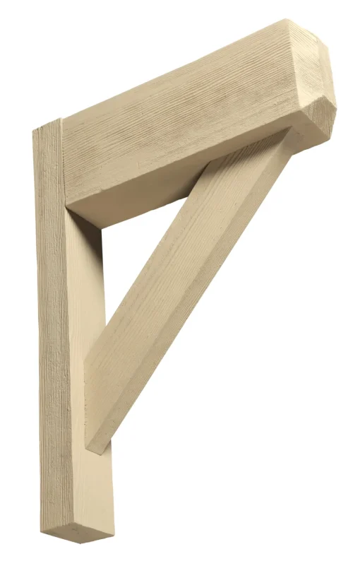 Fypon Plain Decorative Bracket – 24" H × 3" W × 18" Projection