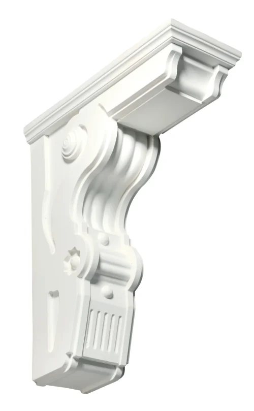 Fypon Ornate Smooth Decorative Bracket – 26" H × 8½" W × 22½" Projection