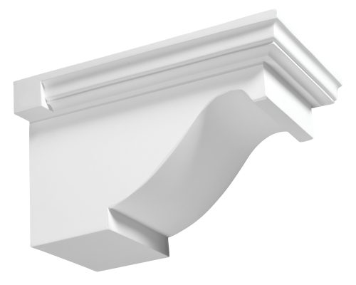 Fypon Smooth Decorative Bracket – 14" Projection x 8" Height x 9" Width