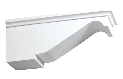 Fypon Smooth Decorative Bracket – 18" Projection x 7-3/8" Height x 7" Width