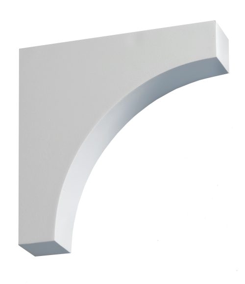 Fypon Smooth Decorative Bracket – 12" Projection x 12" Height x 4" Width