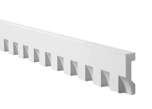 Fypon Smooth Dentil Moulding – 1-1/4" x 4-1/2" x 10 ft Decorative Architectural Trim
