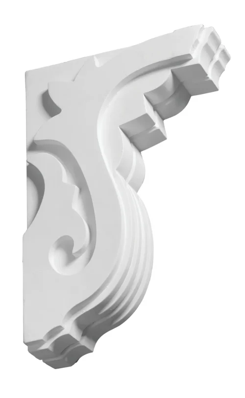 Fypon Smooth Decorative Bracket – 9-11/16" Projection x 14-1/2" Height x 3-3/4" Width