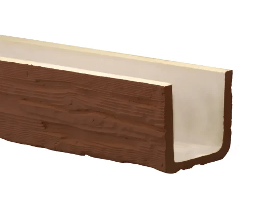 Fypon Tahoe Beam Wood-Grained Style Sample – Stained Chestnut